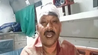 हमले में घायल अनूप कुमार।