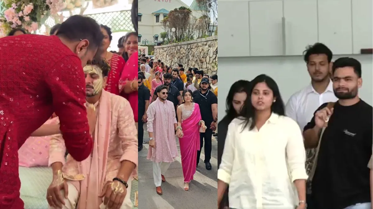 Kuldeep Yadav Wedding: कुलदीप यादव की हल्‍दी में जमकर थिरके युजवेंद्र चहल,  रिंकू सिंह-प्रिया सरोज भी पहुंचे मसूरी - kuldeep yadav wedding vanshika  chadha yuzvendra chahal priya ...