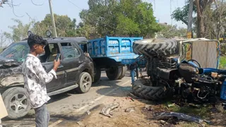 UP SI भर्ती परीक्षा देकर लौट रहे युवक की सड़क हादसे में दर्दनाक मौत।