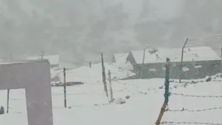 पिथौरागढ़ जनपद के उच्च हिमालयी गांवों में भी हिमपात हुआ है।