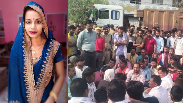 अनियंत्रित ट्रेलर के कुचलने से महिला की दर्दनाक मौत, ग्रामीणों ने NH-124C किया जाम
