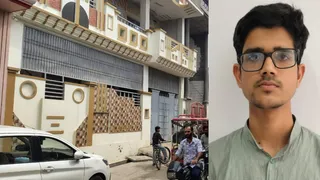 सहारनपुर के माणक मऊ मोहल्ला में हारिस अली का घर और उसका फाइल फोटो।