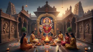 19 मार्च से शुरू होगा नवरात्रि। फोटो- एआई जनरेटेड