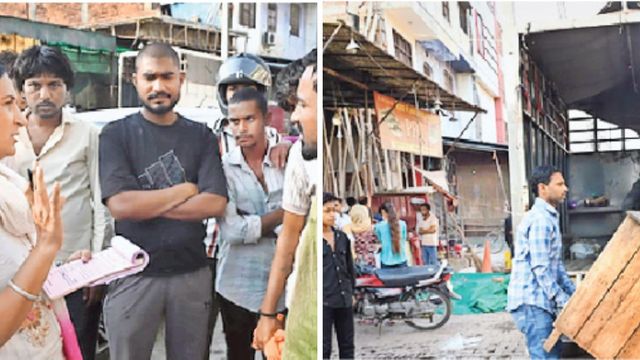 हिसार में दुकान के गेट पर काले शीशे लगाकर ही बेच सकेंगे मीट, चार दुकानदारों के चालान काटे
