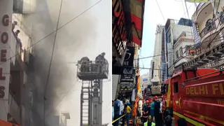 दिल्ली के साध नगर में इमारत में लगी आग, 9 लोगों की मौत।