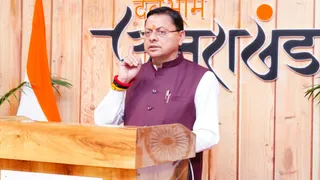 मुख्यमंत्री पुष्कर सिंह धामी ने मां वाराही मंदिर के निर्माण का वर्चुअल शिलान्यास किया.
