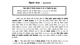 Bihar Police Recruitment 2026: यहां देखें पूरी जानकारी।