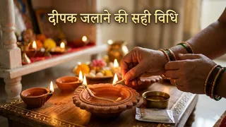 Chaitra Navratri 2026: दीपक जलाने का सही नियम। (Ai Generated Image)