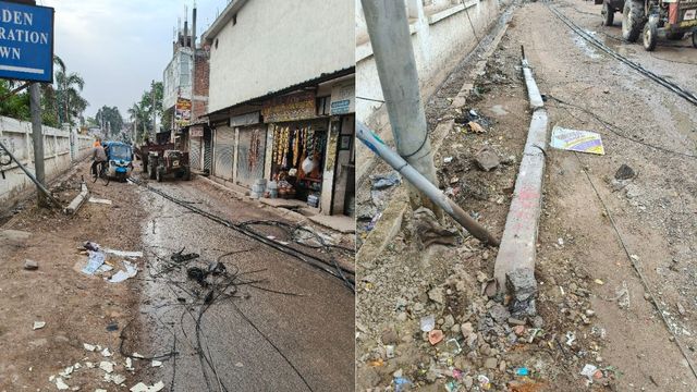 लखनऊ में बेकाबू डंपर ने तोड़े बिजली के 7 खंभे, 25 घंटे पानी तक को तरसे लोग
