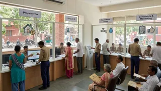फरीदाबाद में अब वार्ड कार्यालयों में जमा होगा टैक्स। फोटो: एआई जनरेटेड
