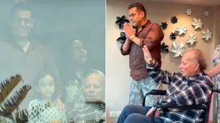ईद पर पिता संग फैंस से मिलने आए सलमान खान/ फोटो- X Account