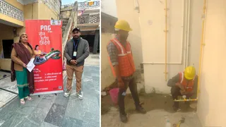 एलपीजी सिलिंडर संकट के बीच ऊना में दिए जा रहे पीएनजी कनेक्शन। जागरण