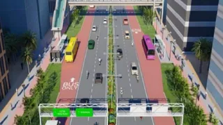 टीओडी नीति के अन्तर्गत जोनल प्लान लागू होने पर ऐसी होगी 30 मीटर चौड़ी सड़क। सौ. मेडा