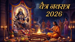 Mata kalratri Puja (AI Generated Image)
