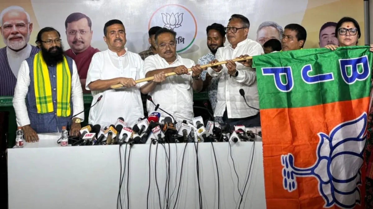 Trinamool leaders join BJP ahead of West Bengal elections