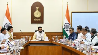 कैप्शन: मंत्रिमंडल बैठक की अध्यक्षता करते हुए सीएम सैनी (जागरण)