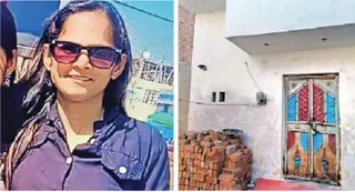 मीरा ठाकुर उर्फ मीरा प्रजापति व घर में लटका ताला। जागरण