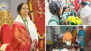 विद्यालय की संस्थापक श्री तारा मां। फोटो साभार जयंती दवाड़ी, प्रधानाचार्य