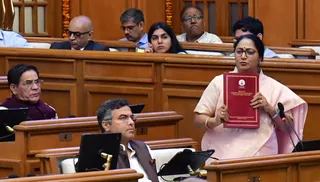 विधानसभा बजट सत्र में बोलती मुख्यमंत्री रेखा गुप्ता। जागरण