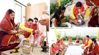 रामनवमी पर देहरादून स्थित अपने आवास पर मुख्यमंत्री पुष्कर सिंह धामी ने कन्या पूजन किया।