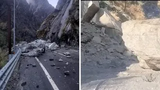 बीते दिनों बदरीनाथ हाईवे गोविंदघाट पिनोला के पास पहाड़ी का एक हिस्सा टूटकर सड़क पर आ गया था। वहीं, ज्योतिर्मठ नीति मलारी हाईवे सलधार के पास बोल्डर गिरा।