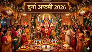 Chaitra Navratri 2026: मां महागौरी की पूजा। (Ai Generated Image)