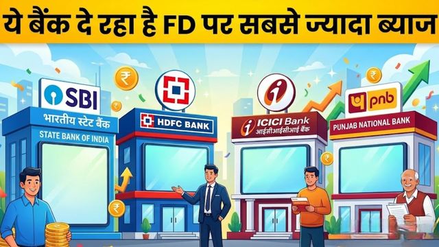 highest 5year fd rates sbi icici hdfc small banks