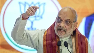 अमित शाह का ममता सरकार पर तीखा प्रहार। (पीटीआई)