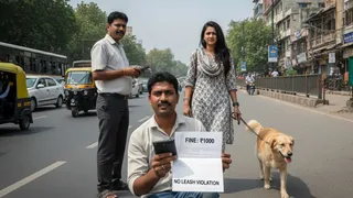 वर्तमान में पालतू कुत्ते को बिना पट्टा सड़क पर घुमाने वाले मालिक पर 50 रुपये का जुर्माना लगता है, लेकिन लोकसभा में पेश जन विश्वास (प्रविधान संशोधन) विधेयक, 2026 में इसे बढ़ाकर 1,000 रुपये का प्रस्ताव किया गया है। एआई इमेज