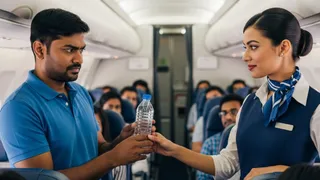 यात्री ने सलाम एयर की उड़ान से यात्रा के दौरान पानी मांगा, लेकिन उन्हें निश्शुल्क पानी उपलब्ध नहीं कराया गया। उसे 125 रुपये खर्च करके पानी की बॉटल खरीदनी पड़ी। एआई इमेज