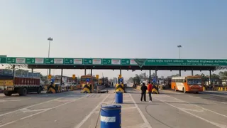 भगवानपुर टोल प्लाजा।