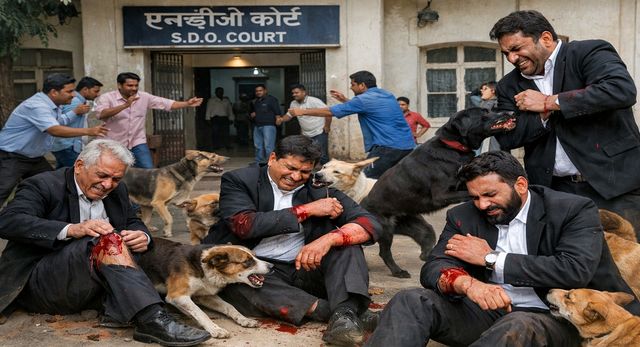 गिरिडीह कोर्ट परिसर में आवारा कुत्तों का हमला, पांच अधिवक्ता घायल
