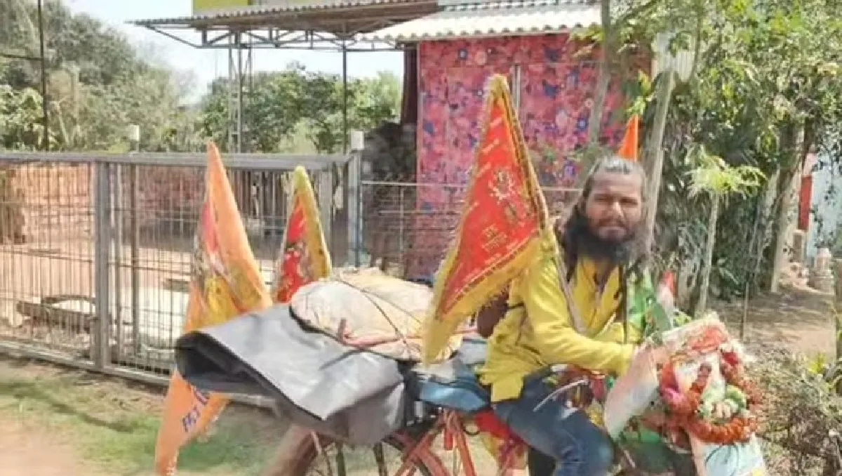 साइकिल पर 'भारत दर्शन': सुल्तानपुर का यह युवा 8 महीने से तय कर रहा है हजारों किमी का सफर