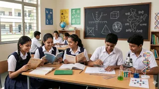 नौवीं-दसवीं के छात्रों को पढ़नी होंगी 3 भाषाएं, गणित-विज्ञान में भी बदलाव (AI Generated Image)