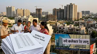 गुरुग्राम में नए कलेक्टर रेट लागू किए गए। फोटो: एआई जनरेटेड