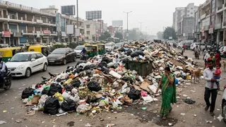 गुरुग्राम में सफाई का ठेका खत्म, शहर में कूड़े के ढेर से बढ़ी चिंता ...