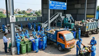 गाजियाबाद में कूड़ा फैलाने वालों पर होगी कार्रवाई। फोटो: एआई जनरेटेड