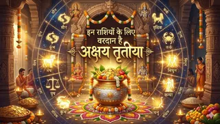 Akshaya Tritiya 2026: अक्षय तृतीया पर इन 4 राशियों की पलटेगी किस्मत। (Ai Generated Image)