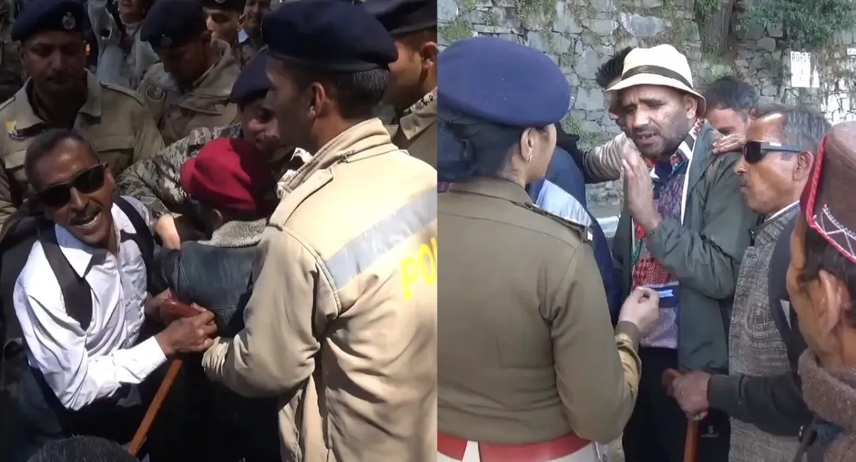 शिमला में 902 दिनों से जारी आंदोलन के बाद दृष्टिबाधितों का सब्र टूटा, सचिवालय से CM आवास तक पुलिस से भिड़े प्रदर्शनकारी