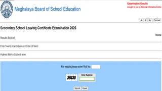 MBOSE SSLC 10th Result 2026