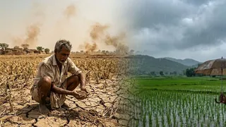स्काईमेट वेदर ने इस साल मानसून में सामान्य से कम वर्षा (एलपीए का 94%) होने का अनुमान लगाया है। इमेज एआई