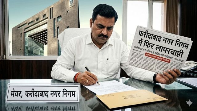 Haryana की प्रमुख खबरें 7th April 2026: फरीदाबाद नगर निगम में फिर लापरवाही का मामला, मेयर ने कार्यकारी अभियंता पर कार्रवाई के लिए सरकार को भेजा पत्र