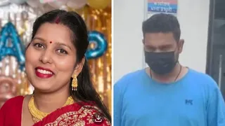 वसंत विहार थाना पुलिस की गिरफ्त में पत्नी को खुदकुशी के लिए उकसाने वाला आरोपित। पुलिस