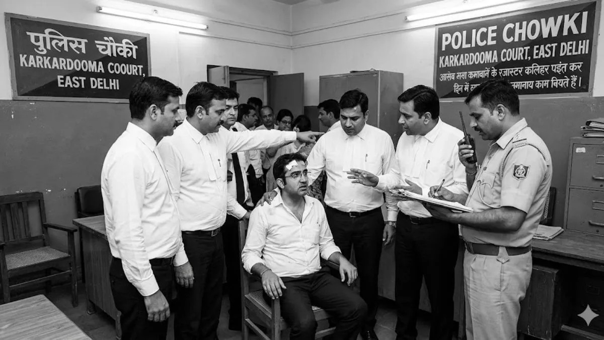 कड़कड़डूमा कोर्ट में अधिवक्ता पर जानलेवा हमला, बदमाशों ने सिर पर नुकीले हथियार से किया वार