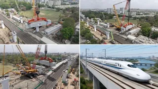 Bullet Train Project: 1360 मीट्रिक टन वजनी, क्विंटलों से लगा लोहा ...