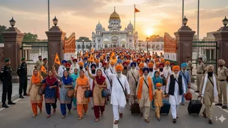 बैसाखी पर पाकिस्तान रवाना हुए 409 सिख श्रद्धालु, गुरुद्वारा पंजा साहिब ...
