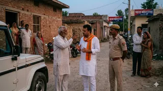 आरोपी ने पुलिस का डर दिखाकर ठगे रुपये। फोटो- एआई जनरेटेड