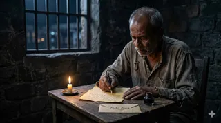 मरने से पहले माओवादी प्रशांत बोस उर्फ किशन दा ने लिखा था पत्र। (विजुअल: एआई जेनरेटेड)