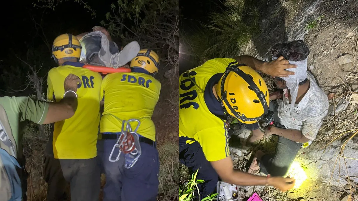 ऋषिकेश में 200 फीट गहरी खाई में गिरा पर्यटक, SDRF ने किया सुरक्षित रेस्क्यू
