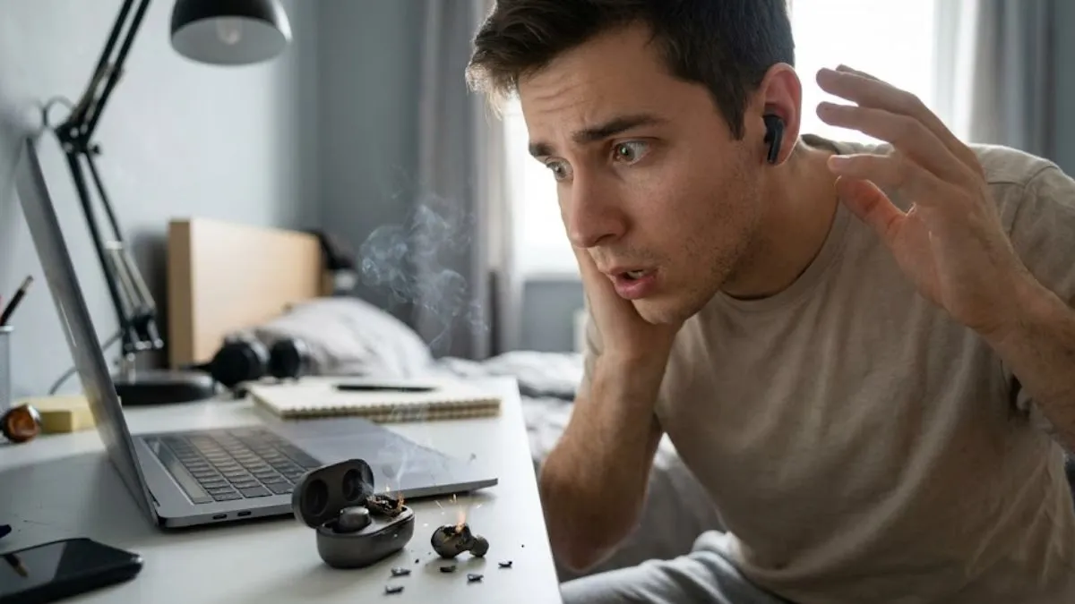 सावधान! MBBS छात्र के कान में फटे ब्लूटूथ इयरफोन, सोशल मीडिया पर छिड़ी सुरक्षा की बहस